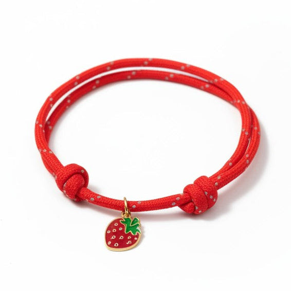 Reflective Friendship Bracelet Red