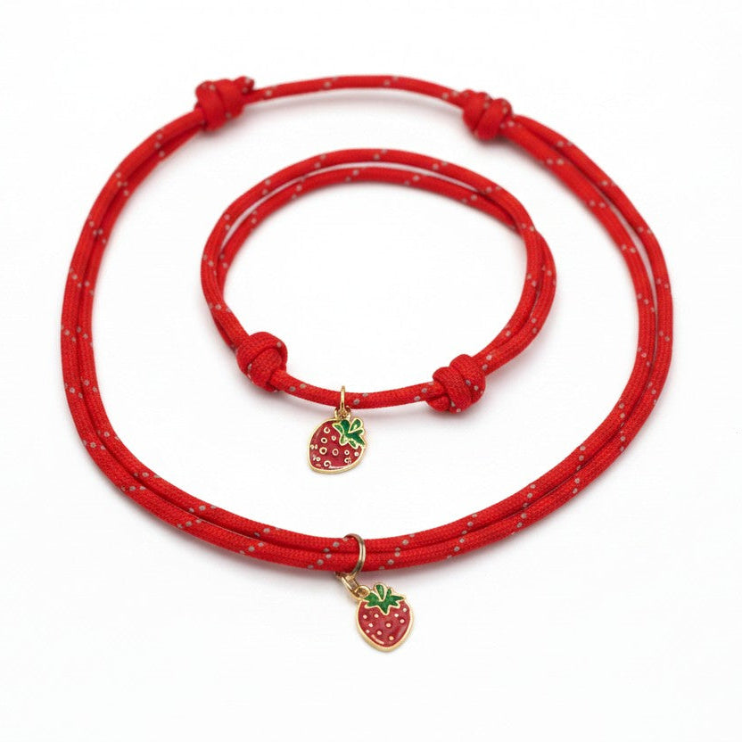 Reflective Tag Collar Red