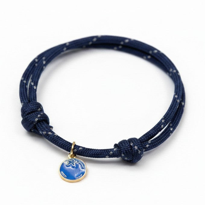 Reflective Friendship Bracelet Navy