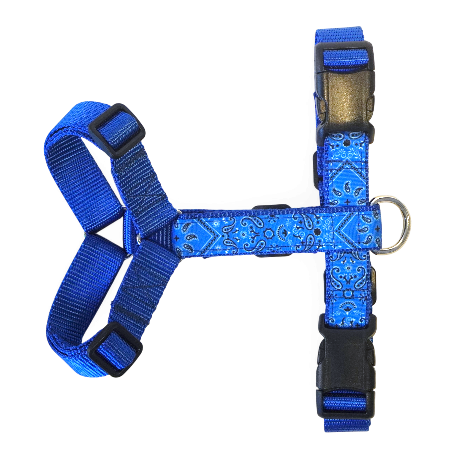 Dog harness Paisley Blue