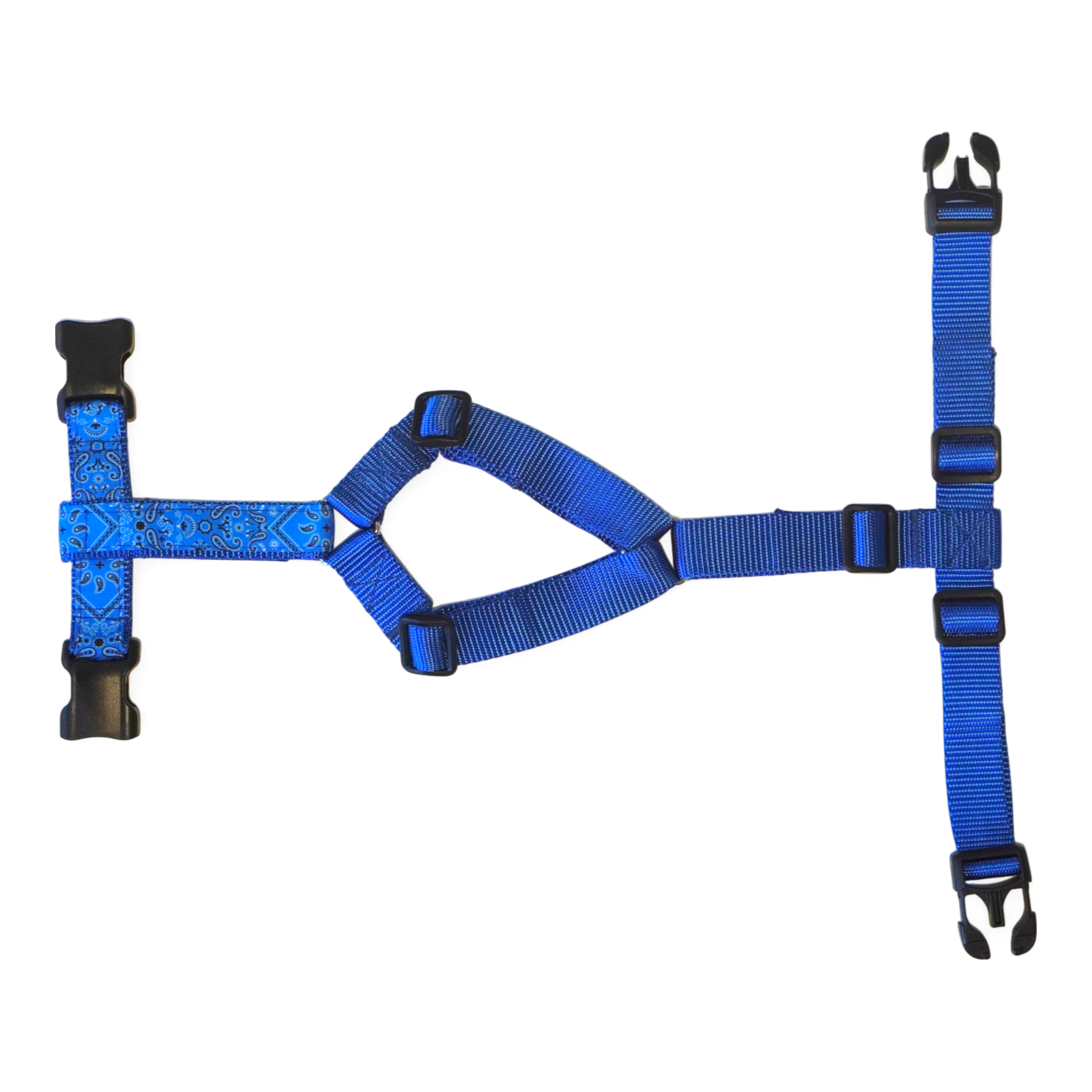 Dog harness Paisley Blue